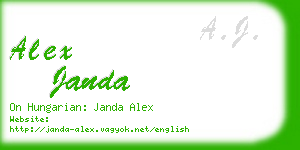 alex janda business card